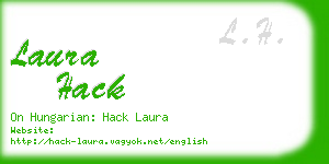 laura hack business card